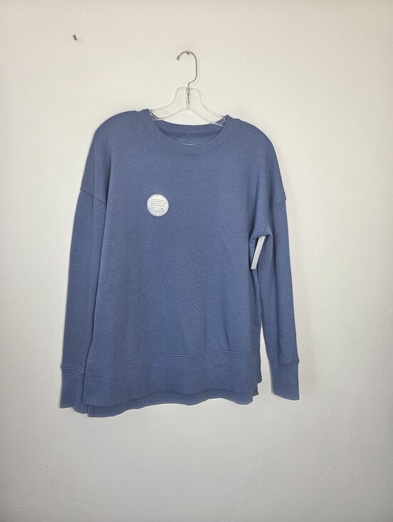 Time and Tru Tops - NEW Time & Tru Sweatshirt Oversized Cottage Blue XS Comfy Crewneck Casual Women